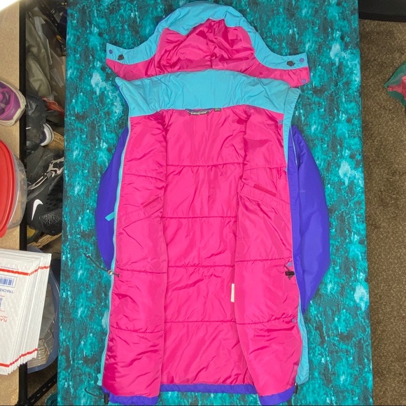Vintage Patagonia Parka 8 Purple Pink Ski Jacket - Picture 5 of 16
